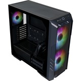 Cooler Master HAF 500 Tower-behuizing Zwart | Window-kit | USB 3.2 Gen 2 Type-C