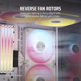 Corsair iCUE LINK LX140-R RGB PWM Reverse Fan case fan Wit, 4-pin PWM