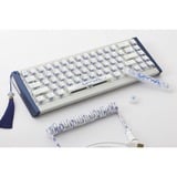 Ducky DKYOTD2024 Year of the Dragon Limited Edition, toetsenbord Wit/blauw, US lay-out, Cherry MX2A Purple, 65%, RGB leds, PBT + PC keycaps