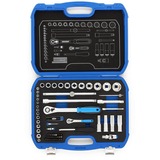 GEDORE Gedo bl Steckschlüssel-Satz 1/4"+1/2" gereedschapsset Zwart/blauw