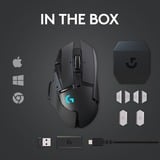 Logitech G502 LIGHTSPEED draadloze gaming muis Zwart, 100 - 25.600 dpi