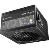 Sharkoon Rebel P20 Gen2 modulaire 850 watt voeding  Zwart, 1x 12V-2x6, 3x PCIe