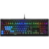 Sharkoon SKILLER SGK60, gaming toetsenbord Zwart, BE Lay-out, Kailh Box Brown, RGB leds