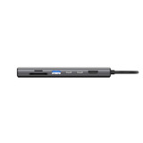 Sitecom 6 in 1 USB-C Multiport Adapter LAN dockingstation Grijs