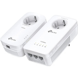 TP-Link TL-WPA8631P Kit AV1300 Gigabit Passthrough Powerline AC Wifi-kit powerline + wlan Wit, 2 stuks