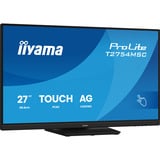 iiyama ProLite T2754MSC-B2AG 27" touchscreen monitor Zwart (mat), 1x HDMI, 1x VGA, 2x USB-A