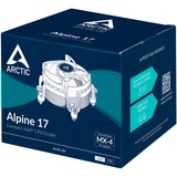ARCTIC Alpine 17 CPU-koeler Zwart, 4-pins PWM fan-connector