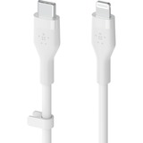 Belkin BOOSTCHARGE Flex USB-C-kabel met Lightning-connector Wit, 2 m
