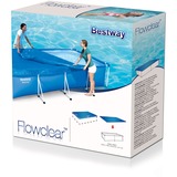 Bestway Flowclear cover steel pro rechthoek 259 afdekzeil blauw