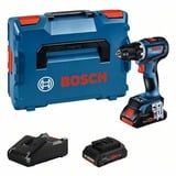 Bosch BOSCH GSR 18V-90 C 2x 4,0Ah PC GCY LBOXX schroeftol Blauw/zwart