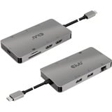 Club 3D USB 3.2 Gen1 Type-C 8-in-1 dockingstation Grijs