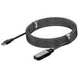 Club 3D USB 3.2 Gen1 actieve repeaterkabel Zwart, 5 meter
