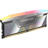 Corsair 48 GB DDR5-8000 Kit werkgeheugen Zilver, CMHC48GX5M2X8000C38, Vengeance RGB, XMP