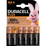 Duracell Plus Alkaline AA-batterijen 6 stuks