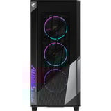 GIGABYTE AORUS C500 GLASS midi tower behuizing Zwart | 2x USB-A | 1x USB-C | RGB | Tempered Glass