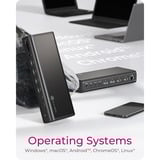 ICY BOX IB-DK7401-CU31 17-in-1 dockingstation Zwart