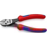 KNIPEX TwinForce Zijsnijtang 7372180 kniptang Rood/blauw