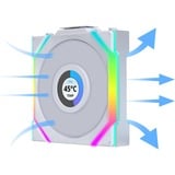 Lian Li UNI FAN SL120 LCD Wireless RGB case fan Wit, 120 x 124.5 x 28 mm, PWM