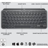 Logitech MX Keys Mini Minimalist Wireless Illuminated Keyboard, toetsenbord Grafiet, US-International, Bluetooth