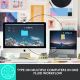 Logitech MX Keys Mini Minimalist Wireless Illuminated Keyboard, toetsenbord Grafiet, US-International, Bluetooth