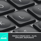 Logitech MX Keys Mini Minimalist Wireless toetsenbord Grafiet, US-International lay-out (QWERTY), 80% (TKL)	, Bluetooth
