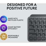 Logitech MX Keys Mini Minimalist Wireless toetsenbord Grafiet, US-International lay-out (QWERTY), 80% (TKL)	, Bluetooth