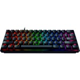 Razer Huntsman Mini, gaming toetsenbord Zwart, FR lay-out, Razer Clicky Optical (Purple), RGB leds, TKL