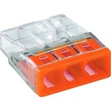 Wago Serie 2273 COMPACT-lasklem - 3x2,5 mm² Transparant/oranje, 100 stuks