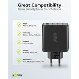 goobay 68W GaN USB-C PD Multiport Quick Charger Zwart