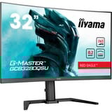 iiyama G-Master Red Eagle GCB3280QSU-B1 31.5" Curved gaming monitor Zwart, 165 Hz, HDMI, DisplayPort, USB, Audio, AMD Free-Sync  