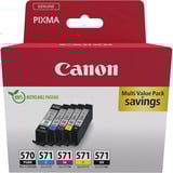 Canon Inkt - PGI-570BK / CLI-571 BK/C/M/Y Multipack Pigmentzwart, zwart, cyaan, magenta, geel