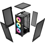 Corsair 2000D RGB Airflow mini tower behuizing Zwart | 3x USB-A | RGB