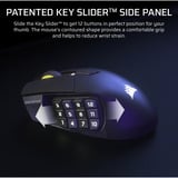 Corsair SCIMITAR Elite Wireless SE gaming muis Gunmetal, 33.000 dpi, RGB leds
