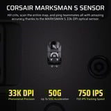 Corsair Scimitar Elite Wireless SE MMO gaming muis Gunmetal, 33.000 dpi, RGB leds