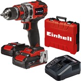 Einhell TE-CD 18/50 Li-i BL Kit 2.0 Klopboor-/ Schroefmachine klopboorschroevendraaier Rood/zwart, Koffer, snellader en 2 accu's inbegrepen