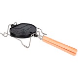 Petromax Draaibaar gietijzeren wafelijzer met steunframe wf-tx Zwart, Rotating Waffle Iron with support frame