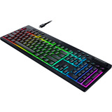 Razer BlackWidow v4 Low-Profile, gaming toetsenbord Zwart, FR lay-out, Razer Low-Profile Orange, RGB leds