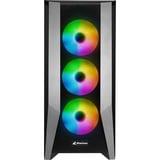 Sharkoon TG7M RGB midi tower behuizing Zwart | 2x USB-A | 1x USB-C | RGB | Tempered Glass