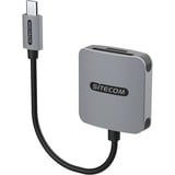 Sitecom USB-C Card Reader UHS-I (104MB/s) kaartlezer Grijs