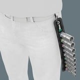 Wera Belt B Deep 1 Doppen set, met 3/8" -aandrijving, 9‑delig dopsleutel Zwart