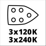 Einhell Einh Akku-Multischleifer TE-OS 18/150 Li multischuurmachine Rood/zwart