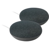 Google Nest Mini - Duo pack luidspreker Carbon, 2 stuks, Wifi, Bluetooth