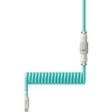 HyperX Coiled Cable, USB-C spiraalkabel Lichtgroen/wit, 1,2 m