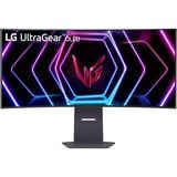 LG UltraGear OLED 39GS95QE-B 39" Curved UltraWide gaming monitor Zwart/paars, 2x HDMI, DisplayPort, 2x USB-A, USB-B, 240 Hz