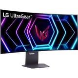 LG UltraGear OLED 39GS95QE-B 39" Curved UltraWide gaming monitor Zwart/paars, 2x HDMI, DisplayPort, 2x USB-A, USB-B, 240 Hz