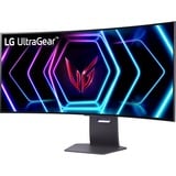 LG UltraGear OLED 39GS95QE-B 39" Curved UltraWide gaming monitor Zwart/paars, 2x HDMI, DisplayPort, 2x USB-A, USB-B, 240 Hz