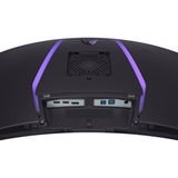 LG UltraGear OLED 39GS95QE-B 39" Curved UltraWide gaming monitor Zwart/paars, 2x HDMI, DisplayPort, 2x USB-A, USB-B, 240 Hz