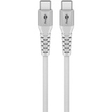 goobay Supersoft USB-C > USB-C 2.0 kabel Wit, 0,5 meter