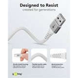 goobay Supersoft USB-C naar USB-A 2.0 kabel Wit, 2 meter