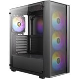 Antec AX65 ARGB midi tower behuizing Zwart | 3x USB-A | Tempered Glass